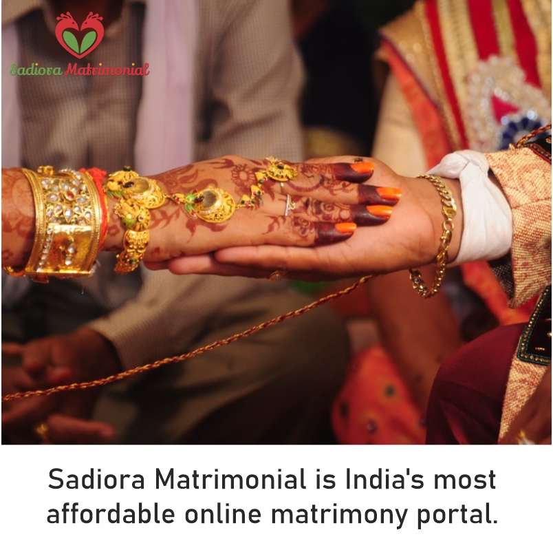 Sadiora Matrimonial is India's most affordable online matrimony portal.